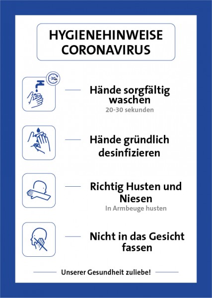 Hinweisschild Hartschaumplatte | DIN A4 | einseitig